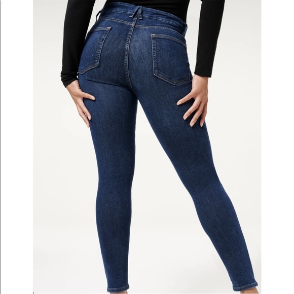 Good American Good Legs Jeans Blue 004 Size 18 High Rise Skinny Kardashian - Picture 4 of 15
